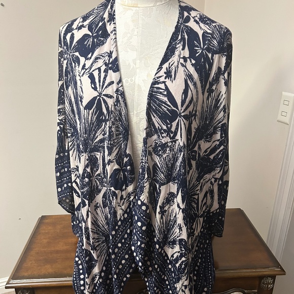 SAACHI indigo long blue kimono - Picture 1 of 7